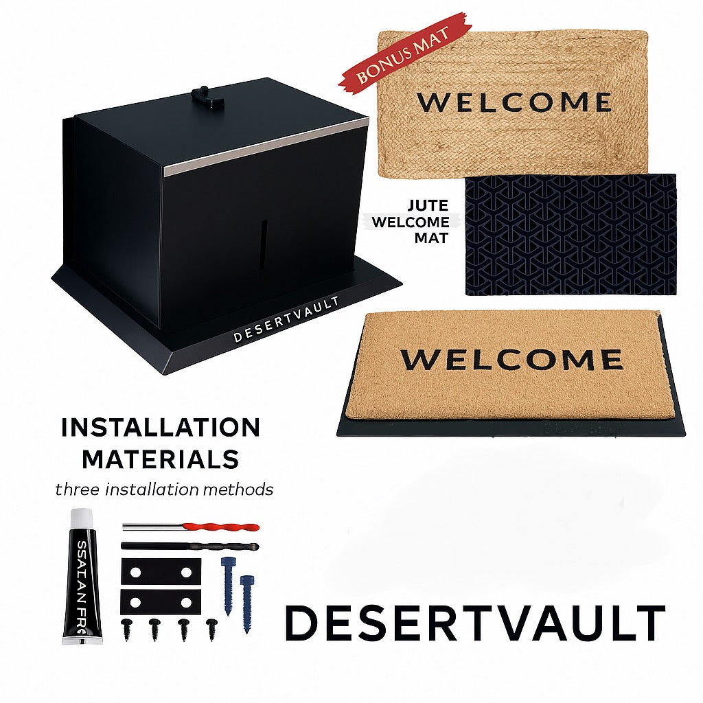 DesertVault Lock Mat – Secure Your Packages in Seconds